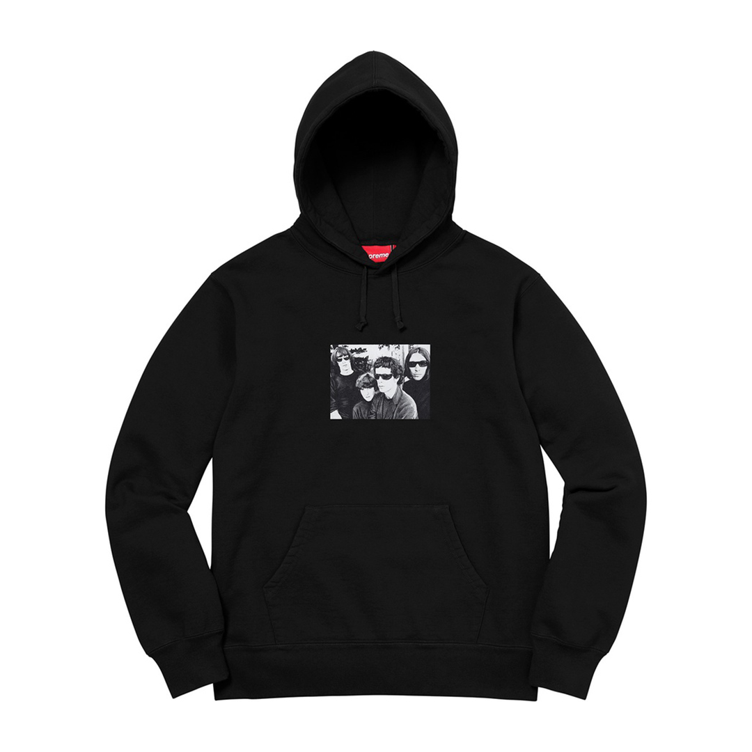 Supreme/Velvetunderground Hooded Sweatshirt Black L size 