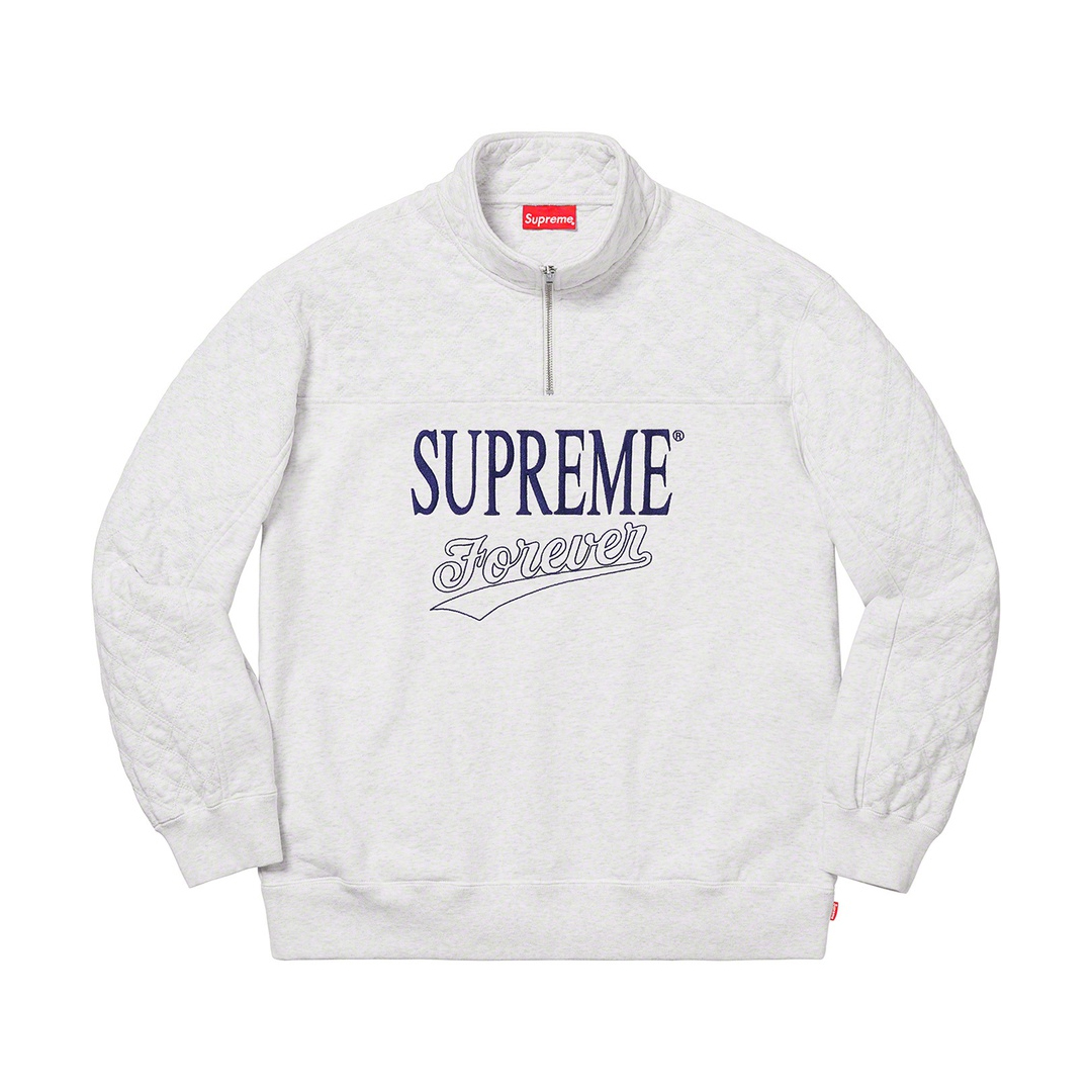 Supreme/Forever Half Zip Sweatshirt Ash Gray Lsize/シュプリーム
