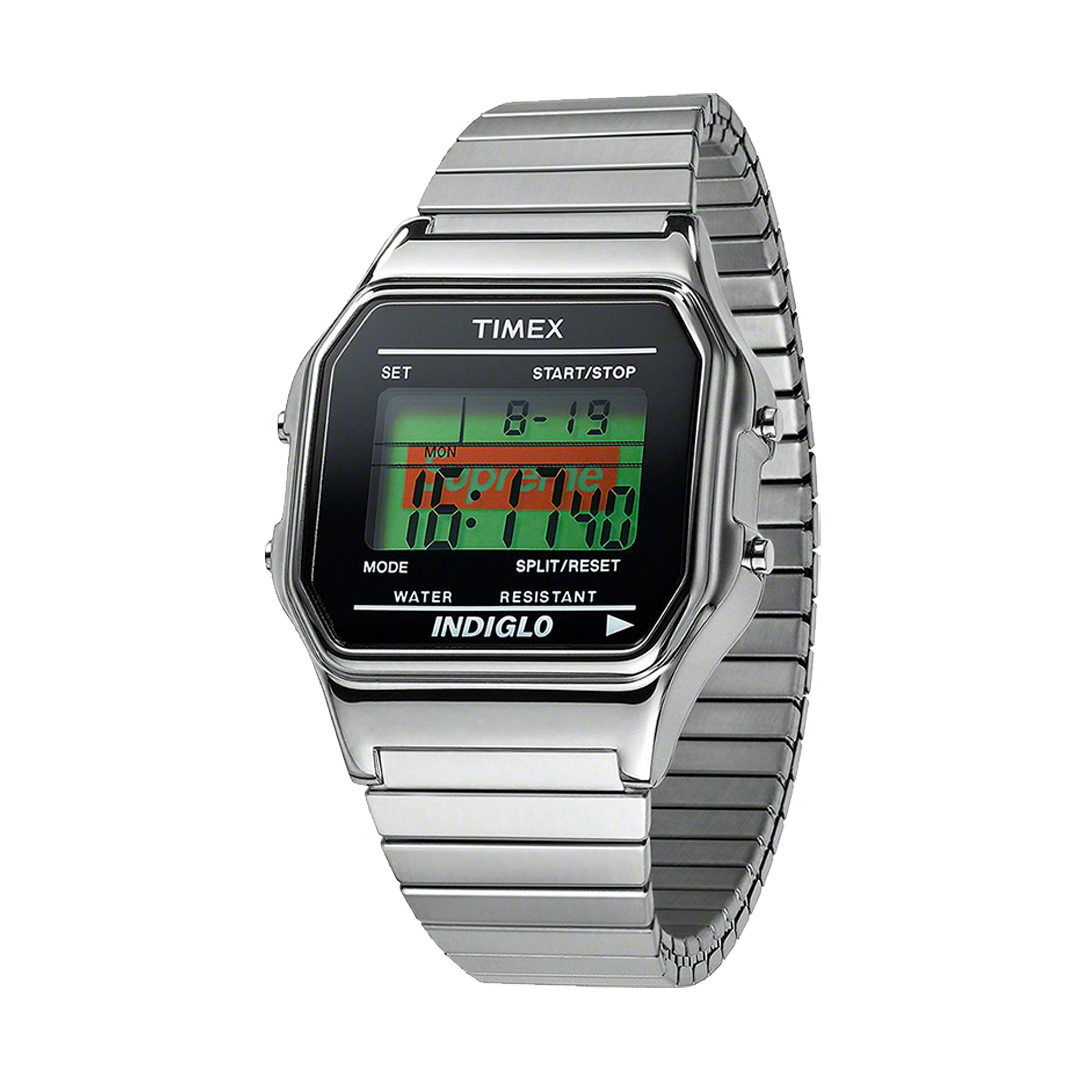 supreme timex デジタルウォッチ時計 - 腕時計(デジタル)